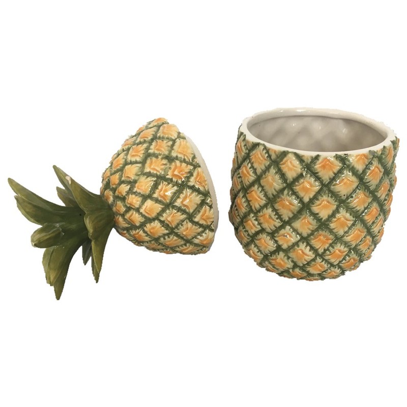 Comfy Hour Farmhouse Collection 9" Pineapple Candy, Cookie Storage Jar