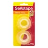 Sellotape Strong Sticky Transparent Tape, Crystal Clear, 18mm x 25m,