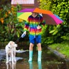 Silkfly 24 Pcs 8 Rib Rainbow Umbrella Bulk Compact Portable