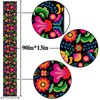 Nepnuser Mexican Table Runner for Dia De Los Muertos Fiesta