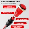 10PCS Small 12V LED Indicator Light, 8mm (5/16") IP67 Waterproof