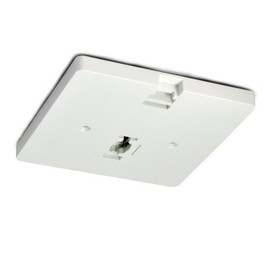 Nora Lighting NT-337 Monopoint Canopy for Low Voltage Track Fixtures, White