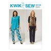 KWIK-SEW PATTERNS K4143 Misses' Tops & Pants, (X-Small-X-Large)