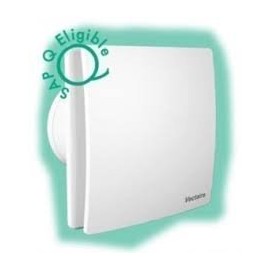 Vectaire Elegance low energy kitchen bathroom extractor fan 4" max 28.5l/s SAP Q eligible