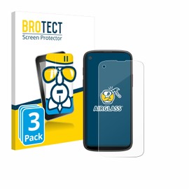 BROTECT Protective Glass for Unihertz Jelly Max (Pack of 3) Protective Film Tempered Glass [Extremely Scratch-Resistant 9H, Anti-Fingerprint, Ultra Transparent]