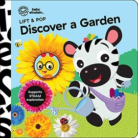 Baby Einstein - Lift & Pop Discover a Garden – Lift-a-Flap Board Book - PI Kids
