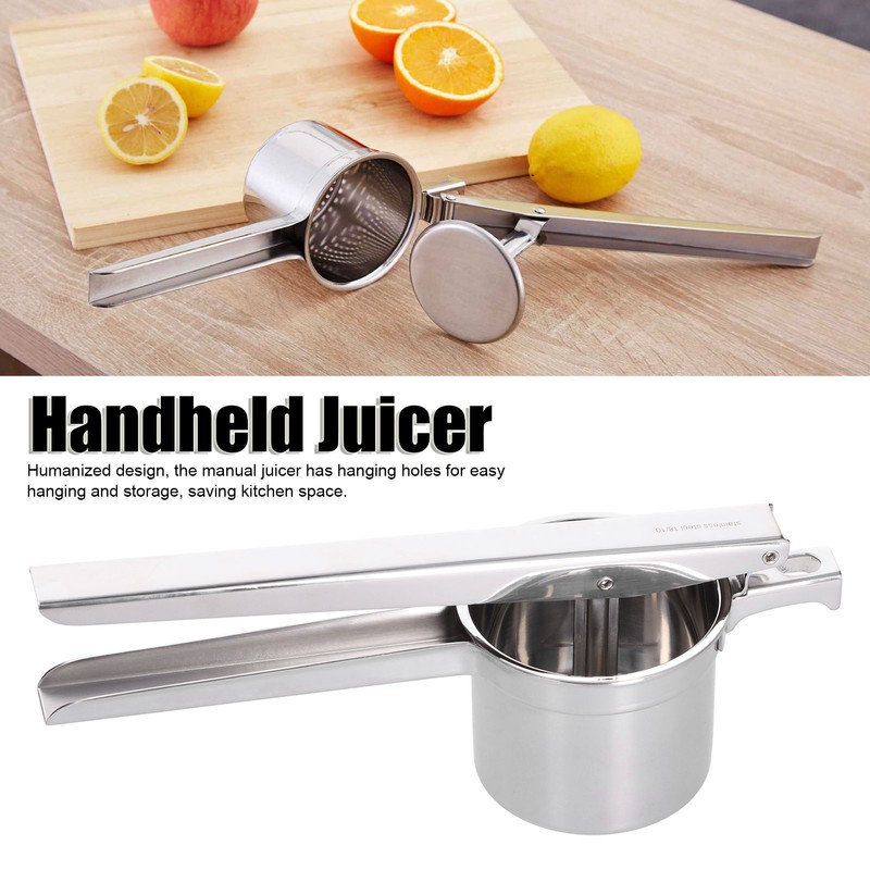 Stainless Steel Manual Juicer Healthy Convenient Beautiful Lightweight Handheld Juice