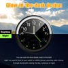 Dickno 2 PCS Stick on Dashboard Car Clock, Mini Tiny