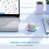PEIOUS Wireless Mouse Jiggler - LED Wireless Mice with Build-in
