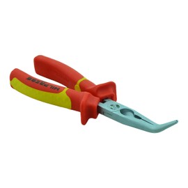 Flat Nose Pliers 45° Angled Long Nose Pliers Stork Beak Pliers VDE 205 mm Precise Cutting up to Diameter 3.9 mm Side Cutters Cable Cutter Wire Cutter Tool Made in Germany