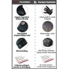 Texpeed Men's Leather Motorcycle Gloves - Waterproof Biker Moped Armoured