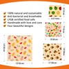 Beeswax Wraps Set of 7 - Reusable Bees Wax Food