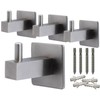 Neuhall 4 x Wall Hooks, Coat Hooks, Wall Towel Hooks,