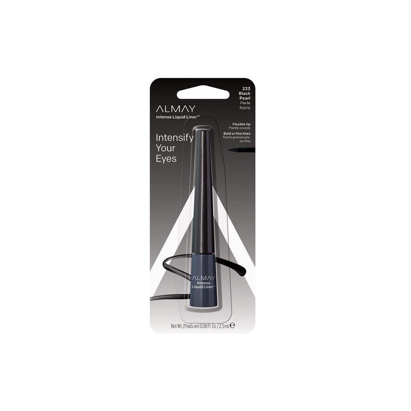 Almay Intense Liquid Eyeliner, Waterproof and Longwearing, Hypoallergenic, Cruelty Free,