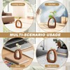 Solid Wood Frame Glass Test Tube Vase Desk Hydroponic Plant