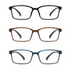 IVNUOYI 3 Pack Reading Glasses for Men Women, Lightweight &