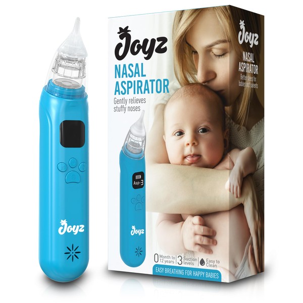 JOYZ Electric Nasal Aspirator Baby Nasal Aspirator with 3 Attachments