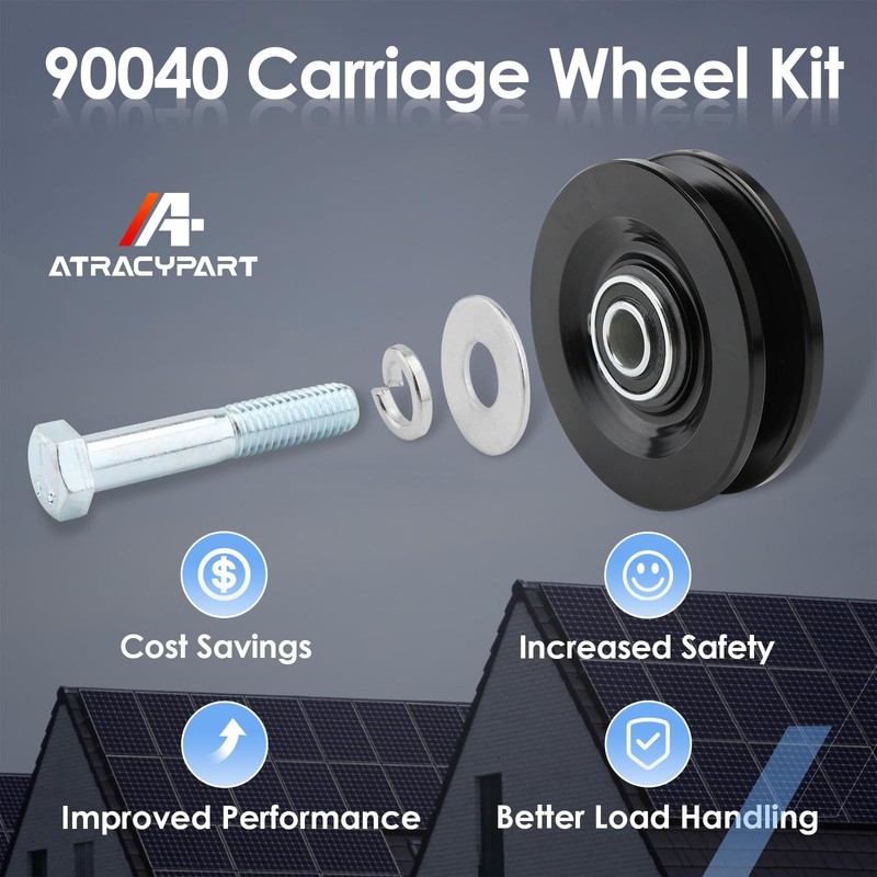 Roofing Hoist Carriage Wheel Kit, Compatible With TranzSporter TP250 TP400
