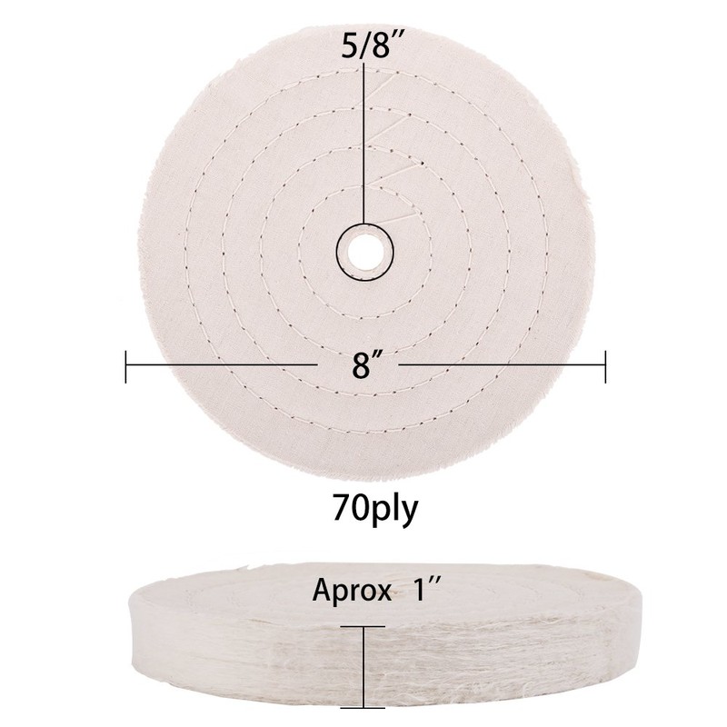 scottchen PRO Buffing polishing Wheel 8" x 5/8" Arbor (70