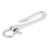 [PH PandaHall] Fish Hook Key Chain Brass Key Ring Platinum
