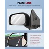 cciyu Black Power Left and Right Side View Mirror Manual