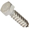 Hillman 832062 3/8 x 1-1/2-Inch Stainless Steel Hex Lag Screws,