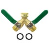 Hooshing Garden Hose Splitter 2 Way Heavy Duty Brass Full