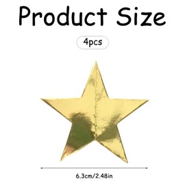 Rumyve 52 Feet Star Garland,Twinkle Little Star Garland,Sparkling Star Bunting Banner,Reflective Star Paper Garland, for Christmas Birthday Wedding