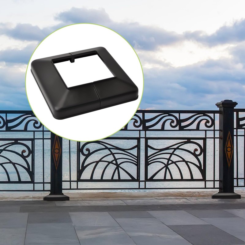 UFURMATE Post Base Cover, 6Pcs 50x50mm Plastic Post Base Cover