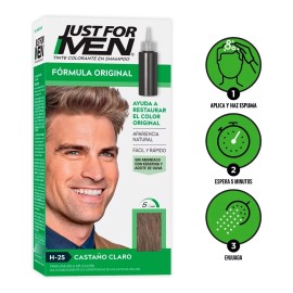 Just For Men Tinte Colorante Just For Men En Shampoo Castaño Claro 2-pack