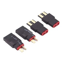 2 Pairs RC Lipo Charger Conversion Adapter TRX to Deans T Male Female Plug for Traxxas S E Slash Universal