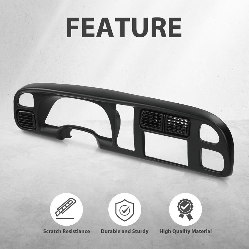 G-PLUS Dash Board Bezel Cover Double Din Compatible with Dodge