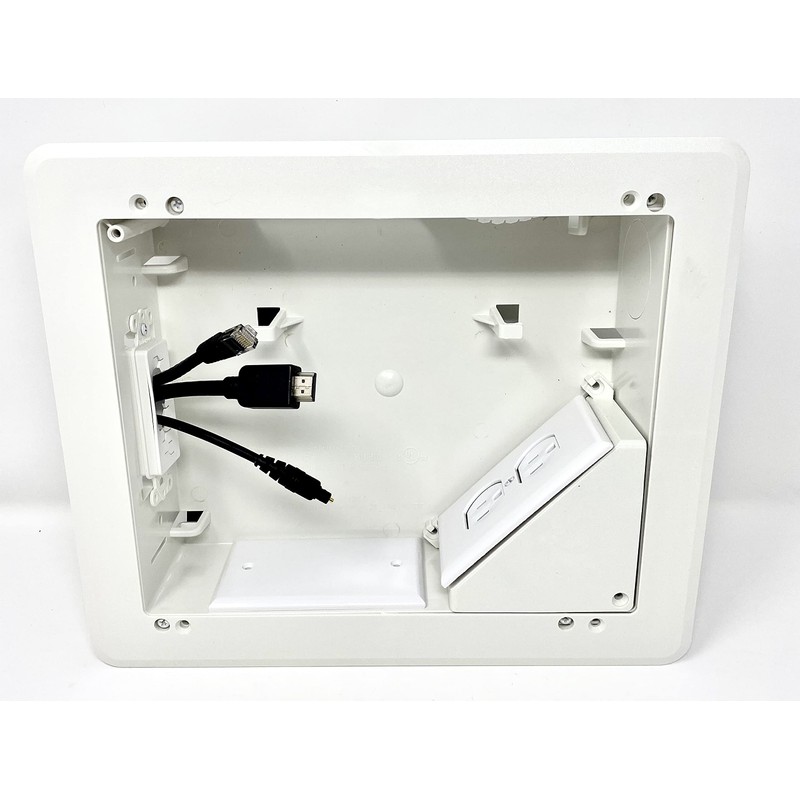 RiteAV Recessed Television Box - Conceals Power and Low Voltage