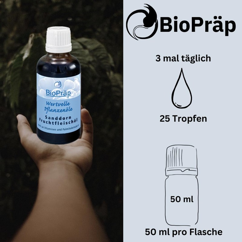 BioPräp Sea Buckthorn Pulp Oil 50 ml