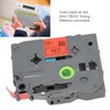 5 Pcs Label Maker Tape Black On Red 12mm 0.47