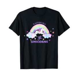 Rainbows and Unicorns T-Shirt - Magical Cute Glitter Gift