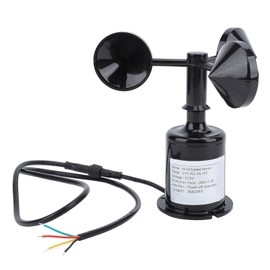 Wind Speed Monitoring Sensor, Wind Speed Sensor with 0.8m Cable, 3-Blade Anemometer Sensor with High Accuracy, Wind Speed Sensor DC 5V for