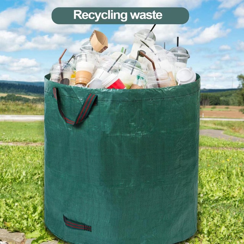 Pilntons 3 Pack 137 Gallons Reusable Yard Waste Bags with