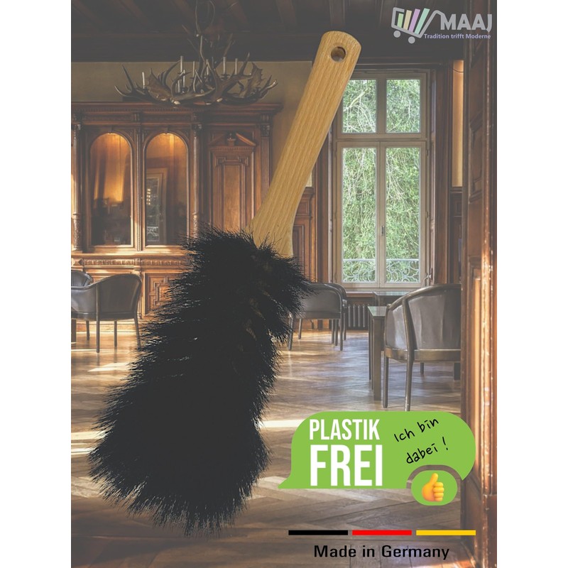Maaj® Hand Brush Waxed with Horsehair Covering Like Grandma's Times