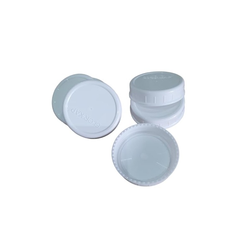 6 X SteriKAP 'REGULAR' Lids - 70mm Diametre Fit 'REGULAR