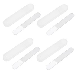 Beavorty 4sets Nano Glass Nail Files Manicure Pedicure Sanding Tools for Professional Nail Care Safe for Easy to Use for Home Salon