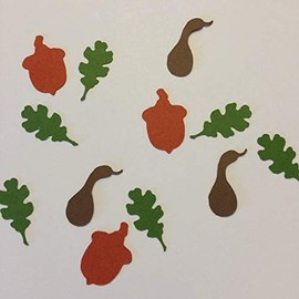 1in Confetti Set, Acorn Cut Out, Oak Leaf Cut Out, Gourd Cut Out, Woodland Theme, Rustic Theme, Fall Decorations, Autumn Decorations, Thanksgiving Decorations, Party Supplies