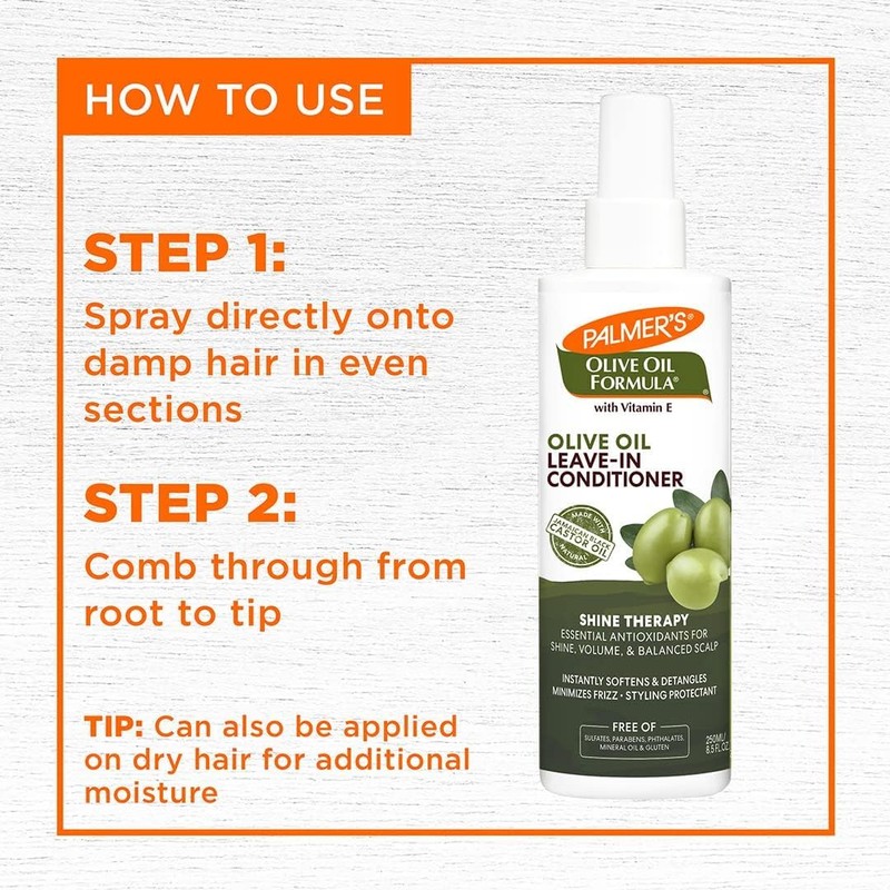Palmer olive Oil Leave-in Conditioner for Unisex - 8.5 oz