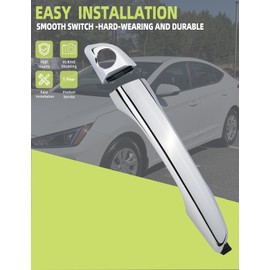 Front Driver Side Left Chrome New Exterior Door Handle for Hyundai Elantra 2017 2018 2019 2020 0E# 82651-F2200