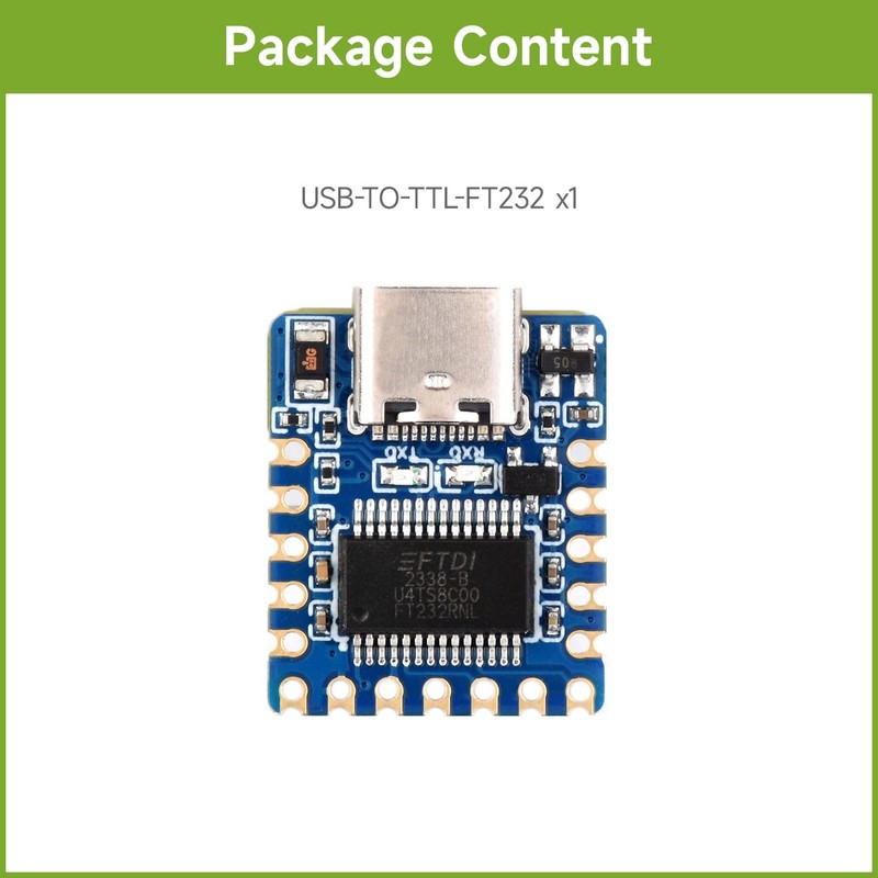 Waveshare USB to UART (TTL) Mini Communication Module, Stable Communication,