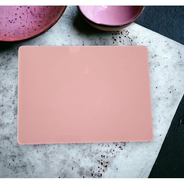 Rectangle Placemat Set - Gloss Light Pink 4 Placemats Large
