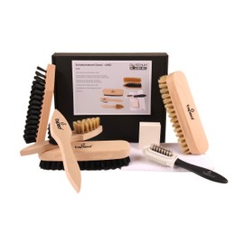 Shoe Horn Shoe Brush Set Classic incl. Shine brushes & suede brush, dirt brush, leather eraser, polishing cloth z2463