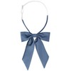 [Elerevyo] Women's Bowtie Solid Color Western Ribbon Pre-tied Bow Tie