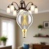 SHUWDKAR E12 Globe LED Bulb 25 Watt Equivalent Candelabra Base
