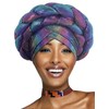 Woeoe Beanie Cap Head Wrap Double Braid Pre-Tied Head Scarf